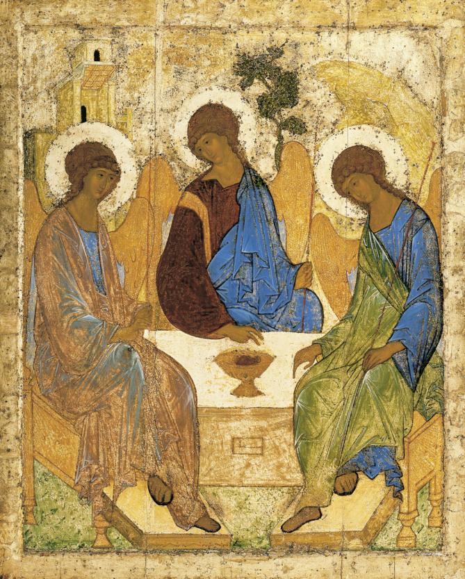 Angelsatmamre trinity rublev 1410