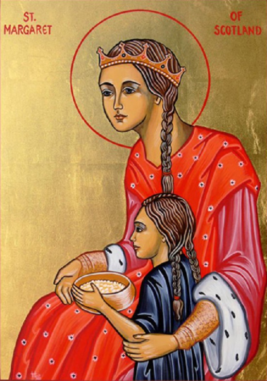 Sainte Marguerite, Reine et Patronne de l'Écosse (1046-1093). Fête le 16  Novembre.