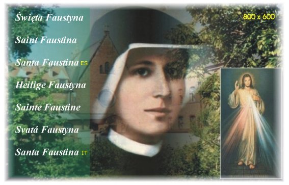 Sainte Sœur Marie-Faustine Kowalska (1905-1938). Fête le 05 Octobre.