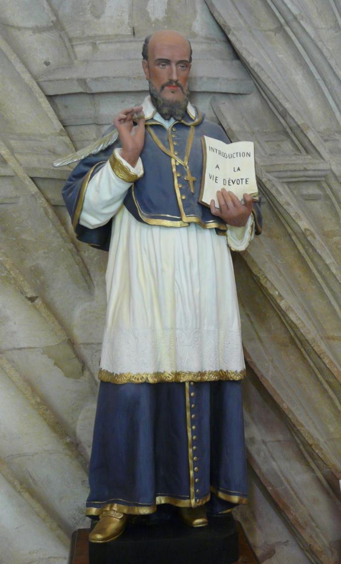Rouffignac saint cernin eglise statue st francois de sales 11 2