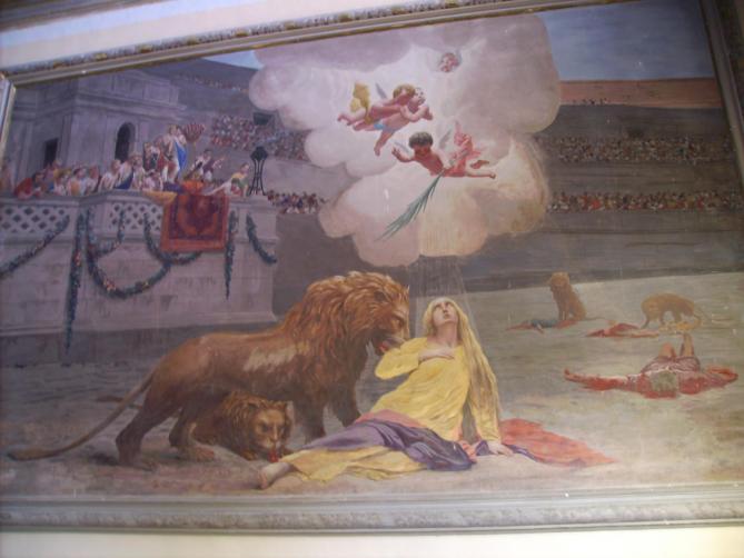 Saint euphemia left mural rovinj croatia 2006 08 28 2