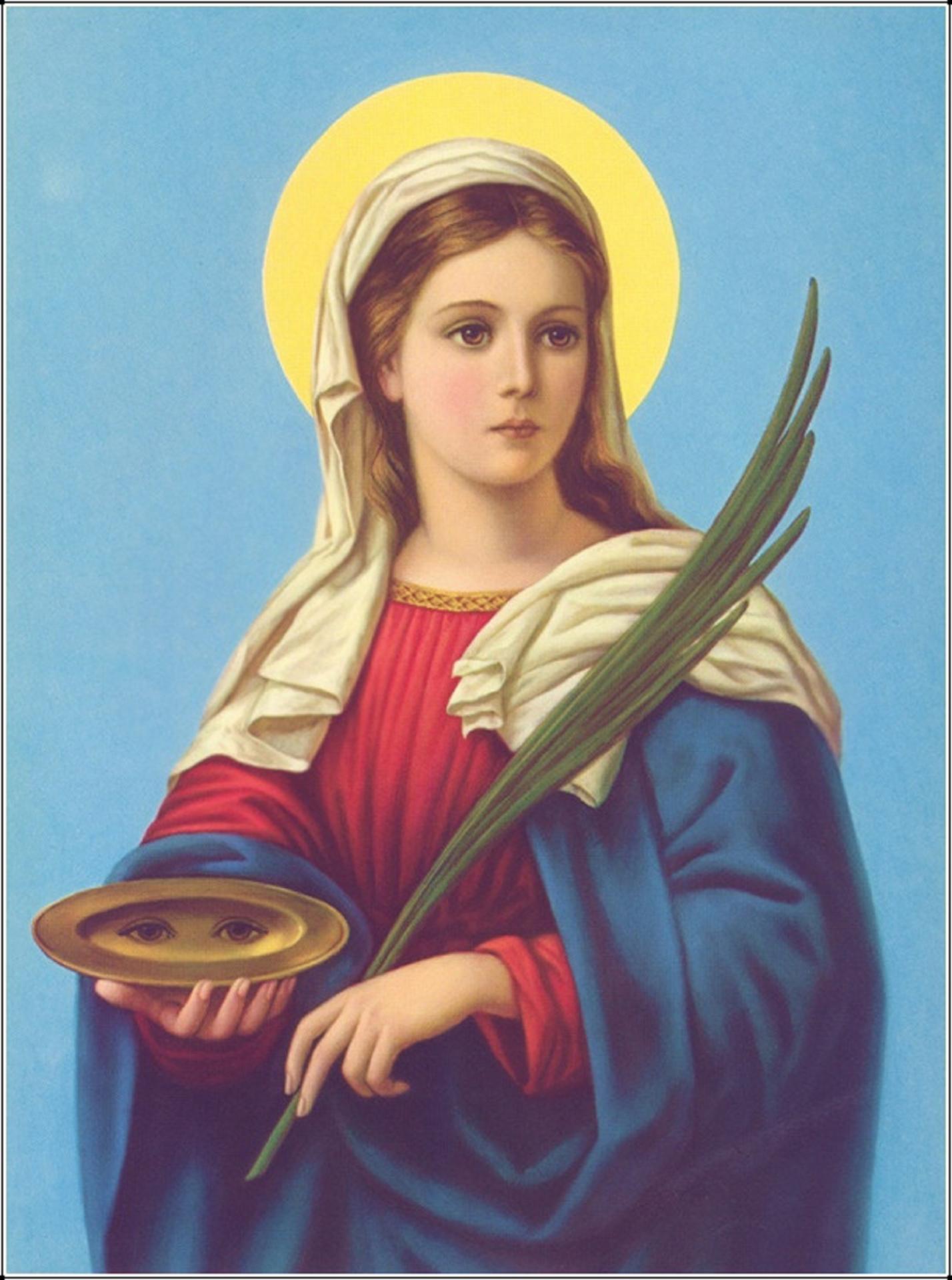 Sainte Lucie de Syracuse, Vierge et Martyre en Sicile (+ 305). Fête le ...